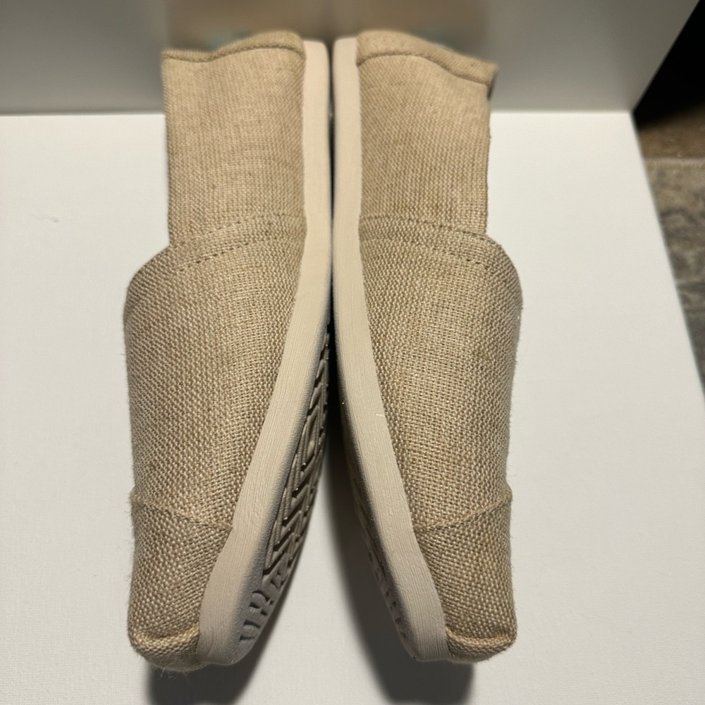 Toms Tan Canvas Slip-Ons